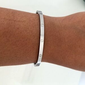 Screw Bracelet Small Model Stainless Steel.